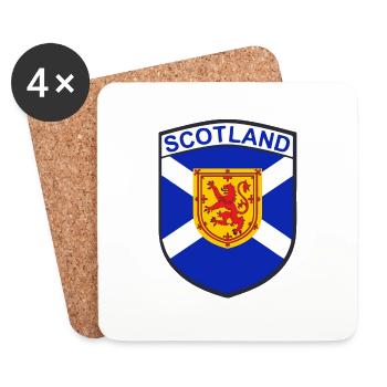 scotland - Coasters (set of 4) - white - Front