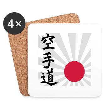 Karate do - Untersetzer (4er-Set) - Weiß - Vorne