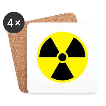 radioactive - Untersetzer (4er-Set) - Weiß - Vorne