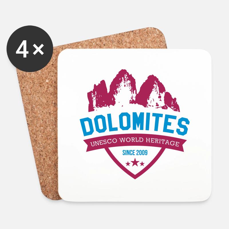 DOLOMITES 2 - Untersetzer (4er-Set) - Weiß