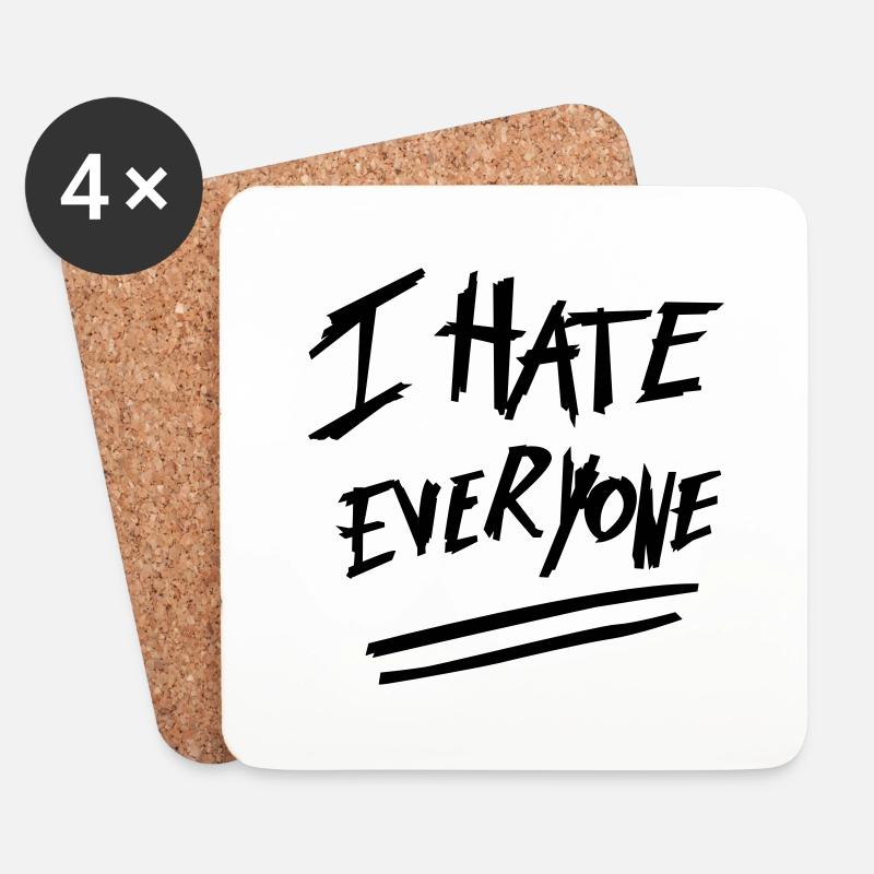 Funny quotes - Coasters (set of 4) - white