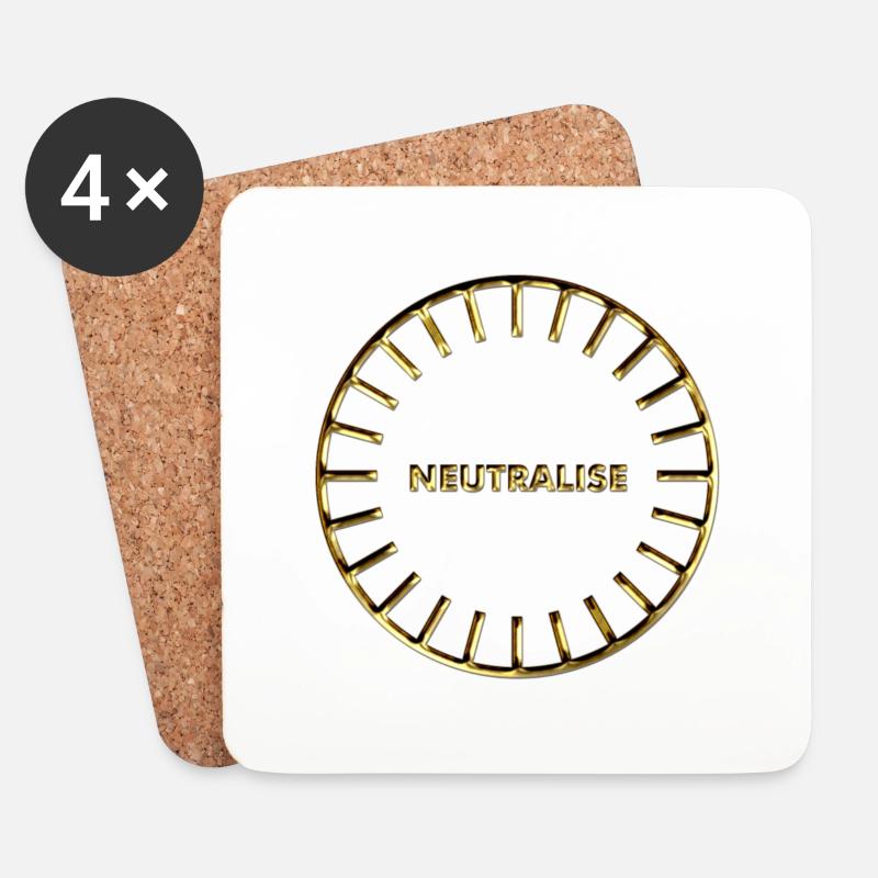 Neutralise, Sanjeevini, Schutz, Symbol, Computer - Untersetzer (4er-Set) - Weiß