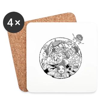 HGL - Coasters (set of 4) - white - Front
