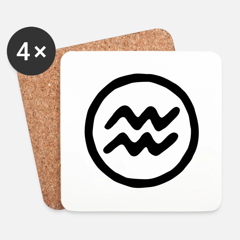 wassermann_a_1c - Coasters (set of 4) - white