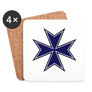 Maltese Cross__V003 - Untersetzer (4er-Set) - Weiß - Vorne