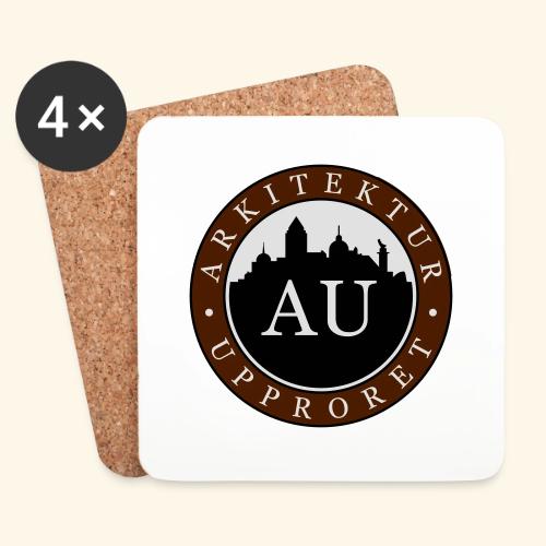 AU logo faluroed photoshop 2F vektor - Underlägg (4-pack)
