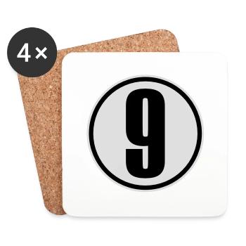 9 - Coasters (set of 4) - white - Front