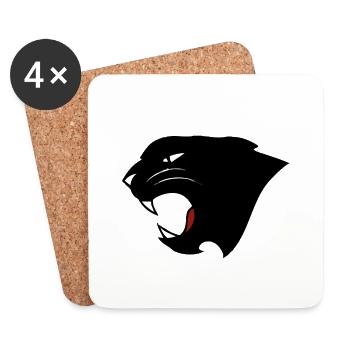Panther - Coasters (set of 4) - white - Front