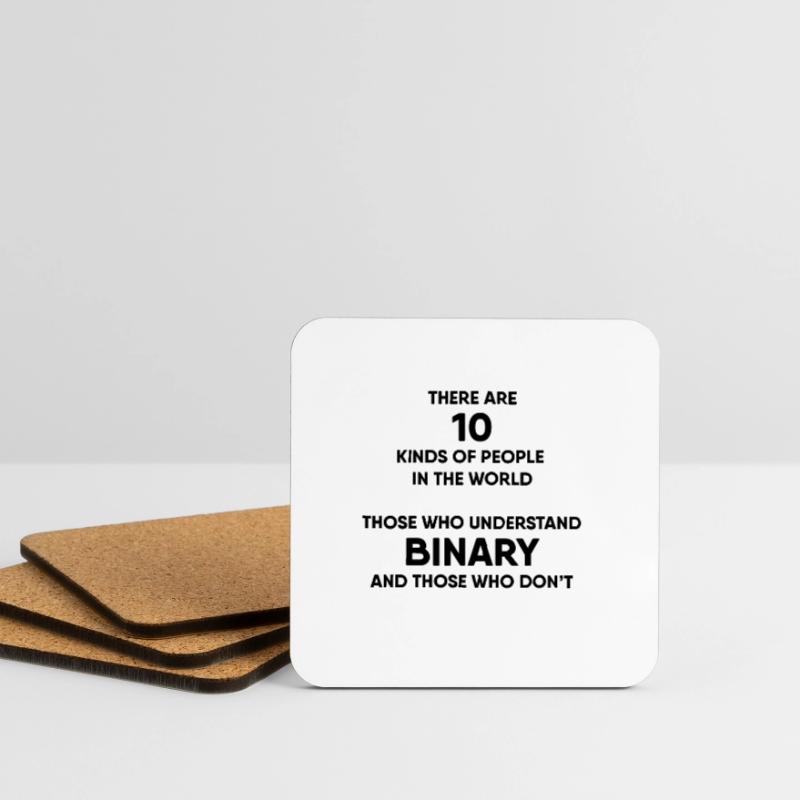 Programmer - Binary system Coasters (set of 4)