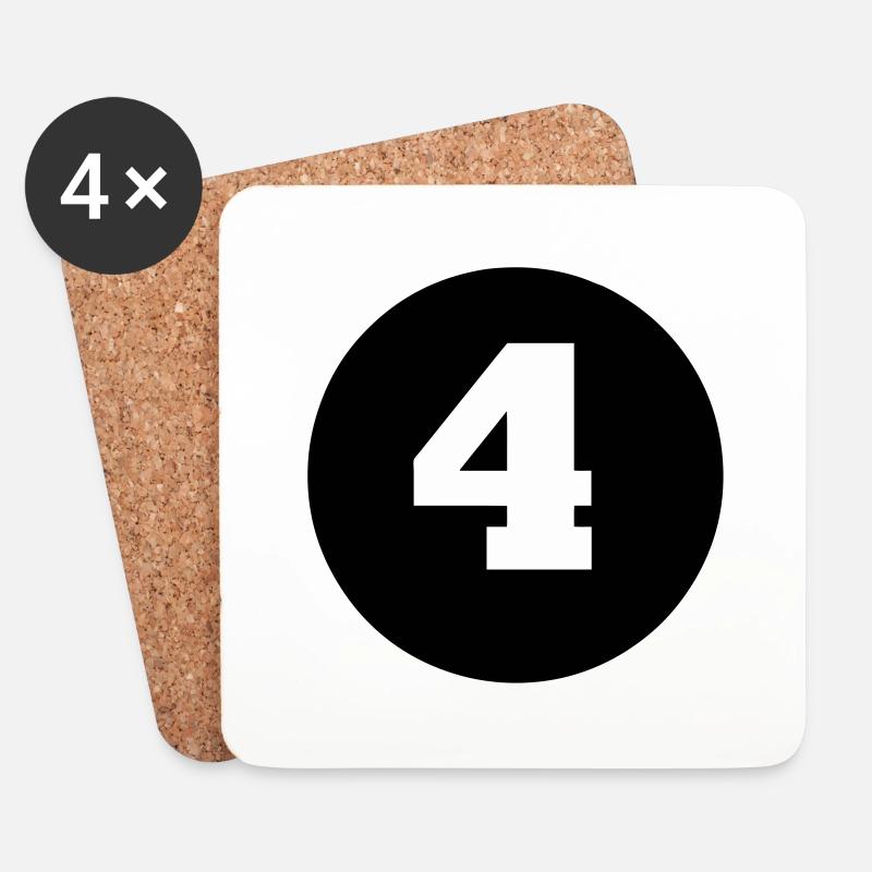 4c - Untersetzer (4er-Set) - Weiß