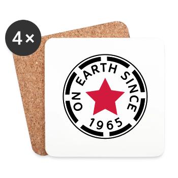 on earth since 1965 (de) - Untersetzer (4er-Set) - Weiß - Vorne