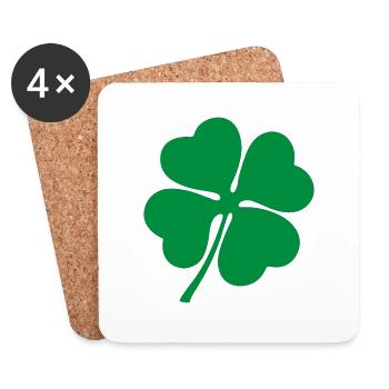 Irish clover de - Untersetzer (4er-Set) - Weiß - Vorne