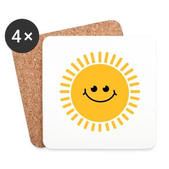 sun_baby_r2 - Coasters (set of 4) - white - Front