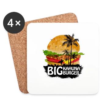 BIG KAHUNA - Coasters (set of 4) - white - Front