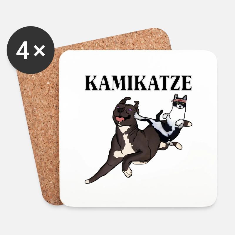 kamikatze kamikaze - Untersetzer (4er-Set) - Weiß