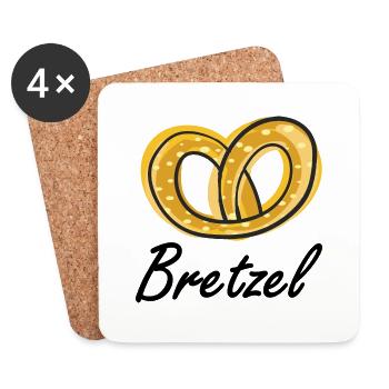 Bretzel - Untersetzer (4er-Set) - Weiß - Vorne