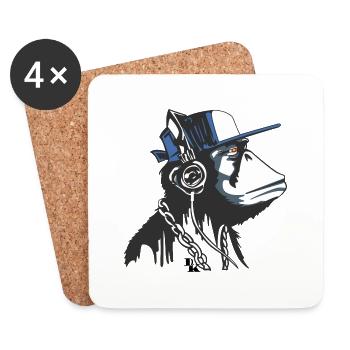 graffiti is art by dk - Coasters (set of 4) - white - Front