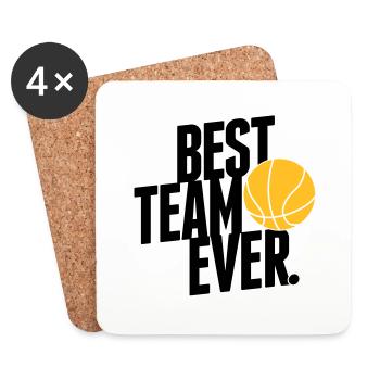 Best Team ever - Basketball - Coasters (set of 4) - white - Front