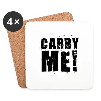 CARRY ME! - Untersetzer (4er-Set) - Weiß - Vorne