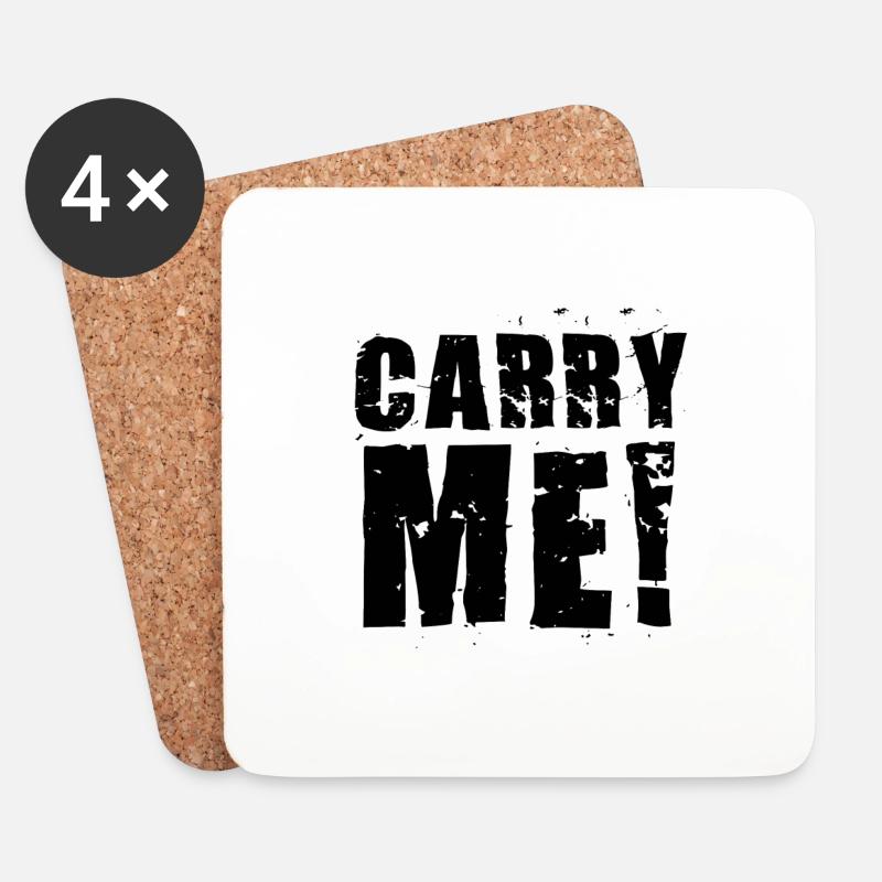 CARRY ME! - Untersetzer (4er-Set) - Weiß