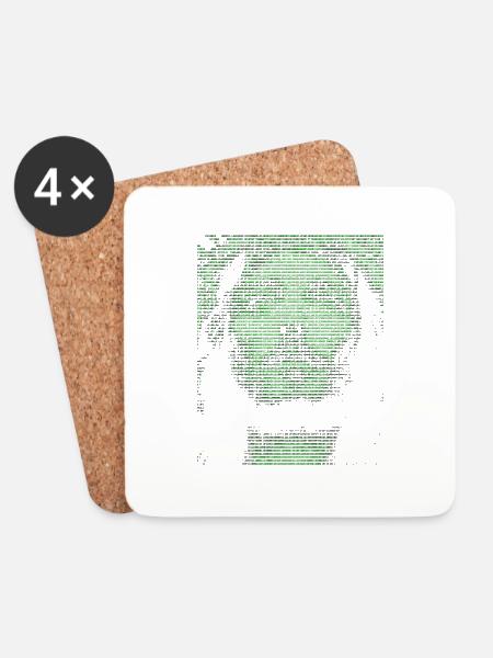 Digital Jesus - Coasters (set of 4) - white
