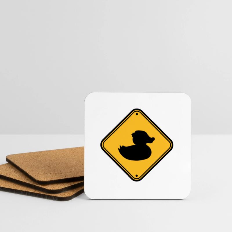 zone shield prohibited note danger caution Coasters (set of 4)