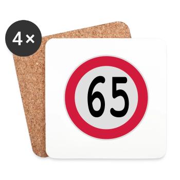 (65) - Untersetzer (4er-Set) - Weiß - Vorne