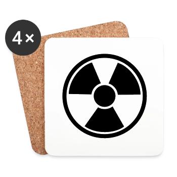 nuclear - Coasters (set of 4) - white - Front