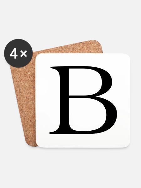 B - Untersetzer (4er-Set) - Weiß
