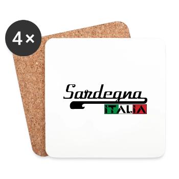SARDEGNA ITALIA (b) - Coasters (set of 4) - white - Front
