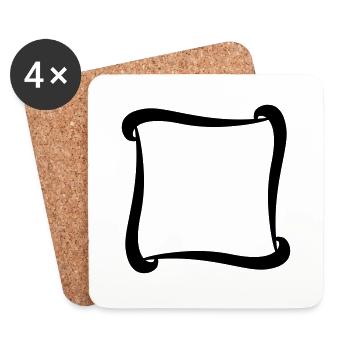 Frame - Coasters (set of 4) - white - Front