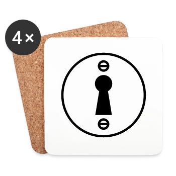Keyhole - Coasters (set of 4) - white - Front