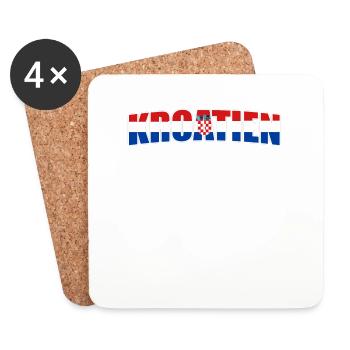 Croatia - Coasters (set of 4) - white - Front