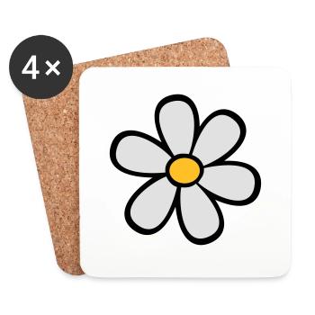 Daisy - Untersetzer (4er-Set) - Weiß - Vorne