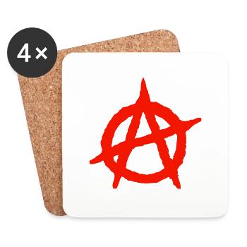 anarchy - Coasters (set of 4) - white - Front