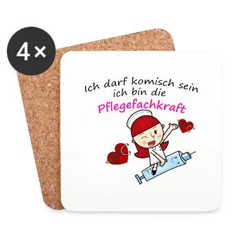 nurse - Coasters (set of 4) - white - Front
