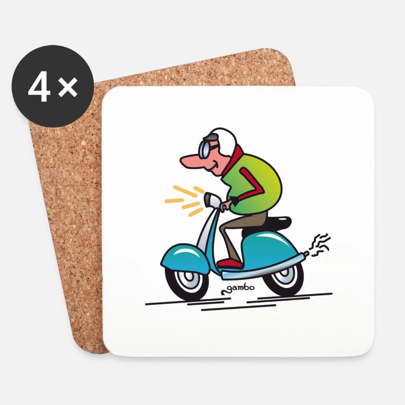 gambo Roller - Untersetzer (4er-Set) - Weiß