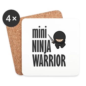 Ninja Warrior mit toller Grafik Geschenk - Untersetzer (4er-Set) - Weiß - Vorne