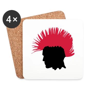 PUNK - Coasters (set of 4) - white - Front