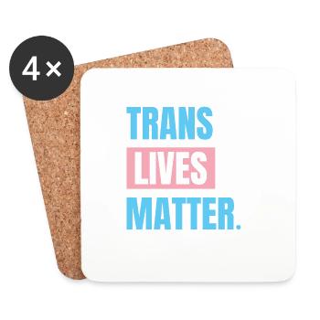 Transgender Design - Untersetzer (4er-Set) - Weiß - Vorne
