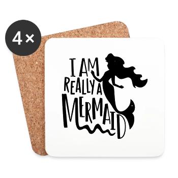 Im a mermaid - Untersetzer (4er-Set) - Weiß - Vorne