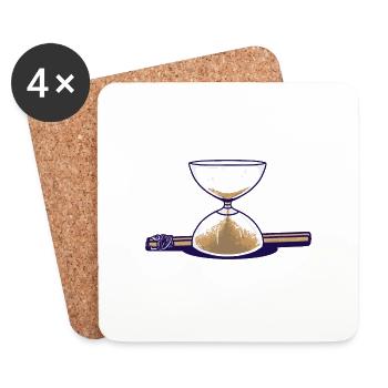 Time games - Dessous de verre (lot de 4) - blanc - Devant