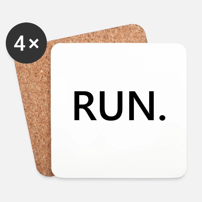RUN - Untersetzer (4er-Set) - Weiß