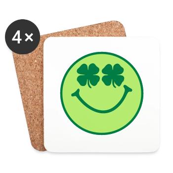 Smiley - Coasters (set of 4) - white - Front
