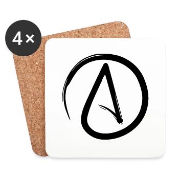 Atheist - Untersetzer (4er-Set) - Weiß - Vorne