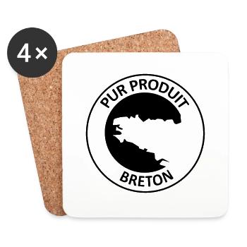 Pur Produit Breton - Dessous de verre (lot de 4) - blanc - Devant