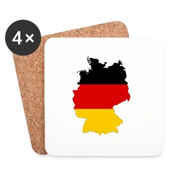 Allemagne - Dessous de verre (lot de 4) - blanc - Devant
