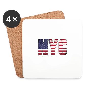 NYC - Untersetzer (4er-Set) - Weiß - Vorne