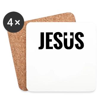 Christ Bible verse - Coasters (set of 4) - white - Front