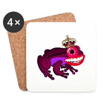 frog princess - Untersetzer (4er-Set) - Weiß - Vorne